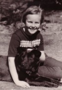 Kit,  age 9, with Peggy